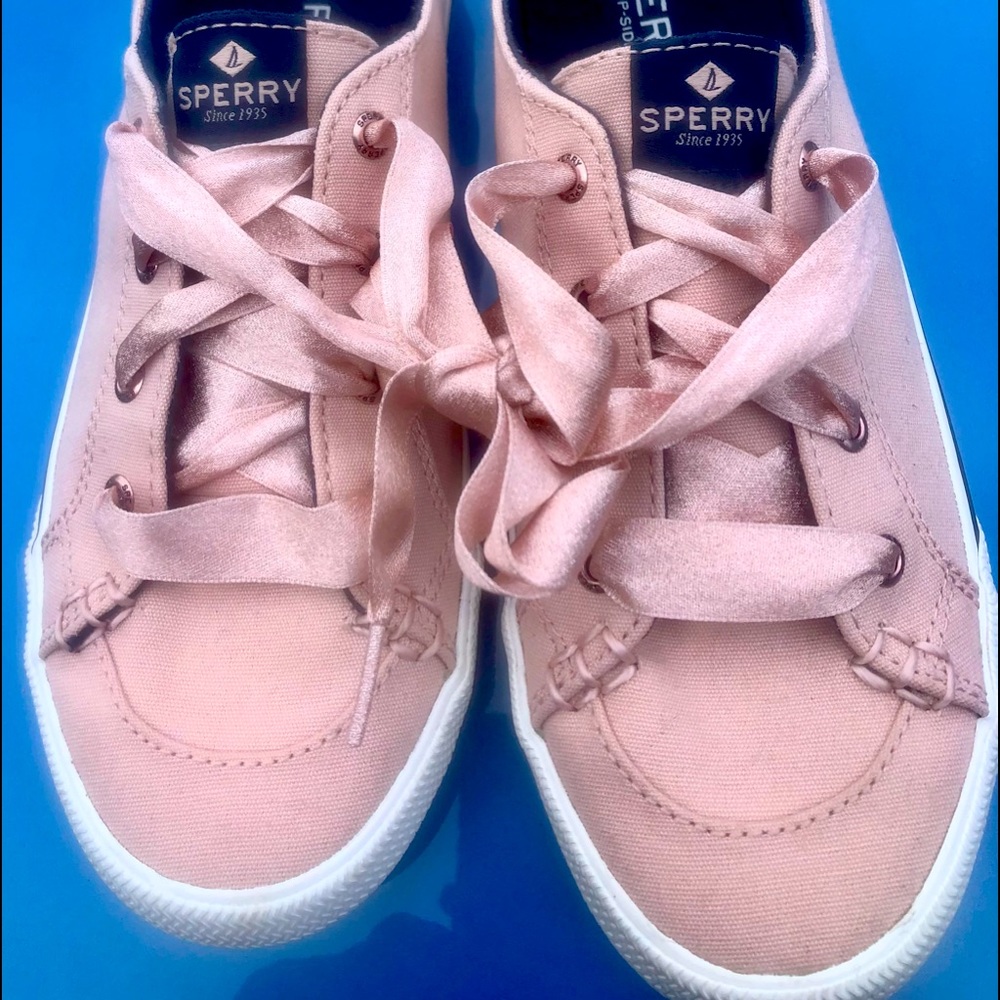 Spectrum Top-Sider Rose Pink Satin Ribbon Laces